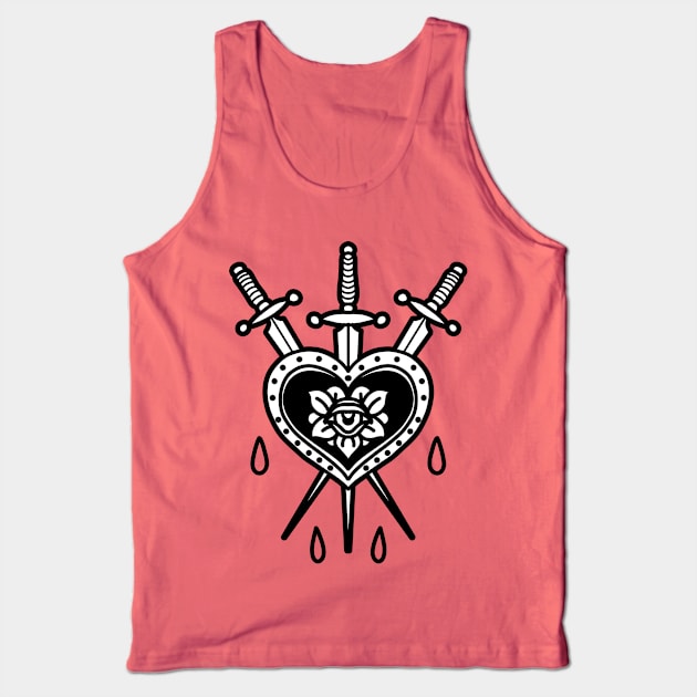 heart and swords Tank Top by donipacoceng